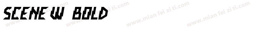 Scene W01 Bold字体转换